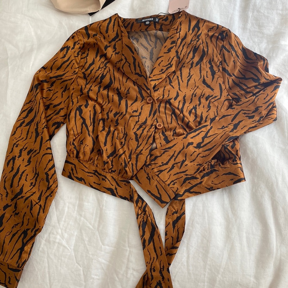 Long sleeve button up going out top